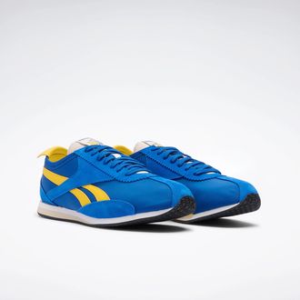 Reebok Classic Trainingsschuh REEBOK CLASSIC R400, Damen, Gr. 36,5, vector blau, optimum blau, golden haze, Leder, Synthetik, Textil, Schuhe Trainingsschuh