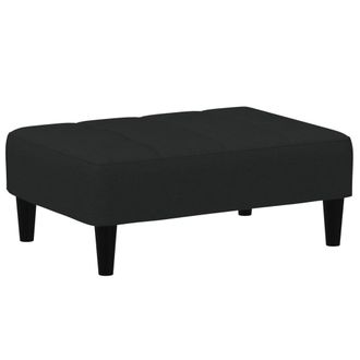 vidaXL Vidaxl Poggiapiedi Nero 77x55x31 Cm In Velluto