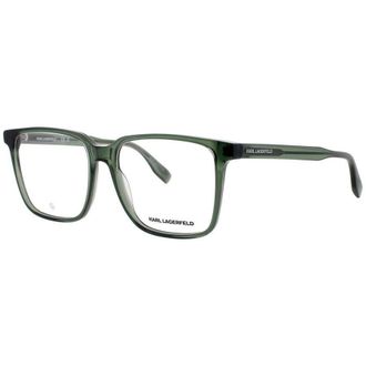 Karl Lagerfeld Mens Green Rectangular Eyeglass Frames Kl6157