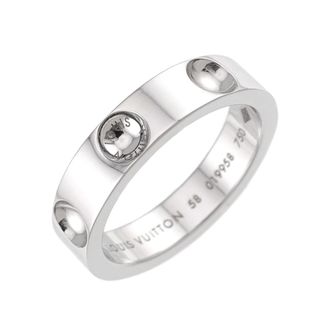 Louis Vuitton White Gold (18K) Band Ring (Pre-Owned)