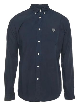Kenzo Overhemd met logo - Blauw