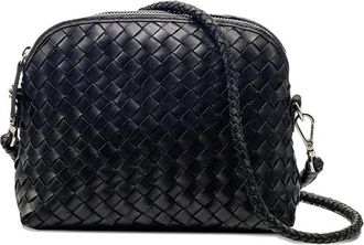 Dragon Diffusion Fellini Woven-leather Cross Body Bag