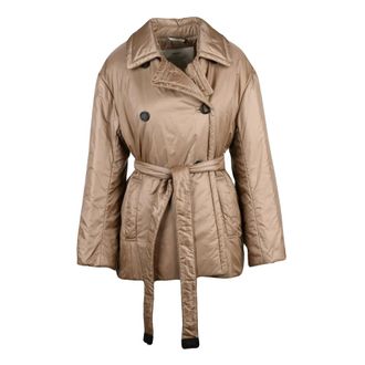 Max Mara Calla Jas - Dames - Jassen - Beige - Maat: XS Poliester