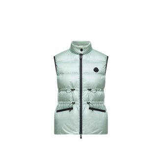 Moncler Moncler Pin Down Vest, Women, Green, Size: 0