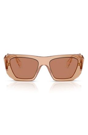 Prada 53mm Square Sunglasses in Chocolate /Brown at Nordstrom