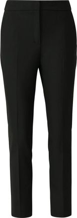s.Oliver Elegante Slim-Fit broek met taps toelopende pijpen en hoge taille - Dames - Vrijetijds broeken - Zwart - 4XL - Leer - Broeken