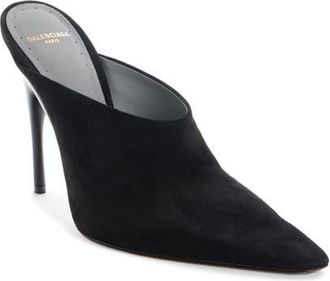 Balenciaga Duchesse Pointed Toe Mule in Black at Nordstrom, Size 10Us
