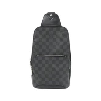Louis Vuitton Pre-owned Avenue Sling Bag Damier Graphite Schoudertas - Heren - Pre-owned - Zwart - Maat: ONE Size
