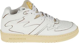 Gienchi Neon Leren Sneakers - Heren - Sneakers - Wit - 43 EU - Schoenen
