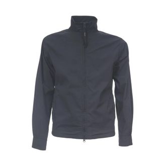 Aspesi Comfortabele Jas van Katoen en Nylon - Heren - Zomerjassen - Blauw - S - Katoen - Jassen