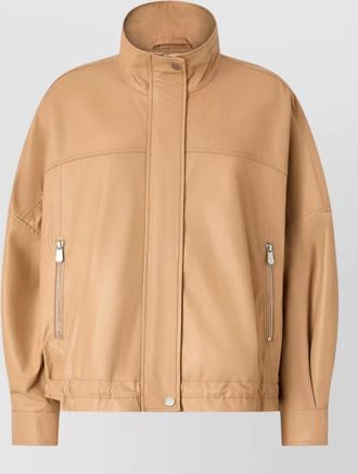 Pinko leather blouson jacket