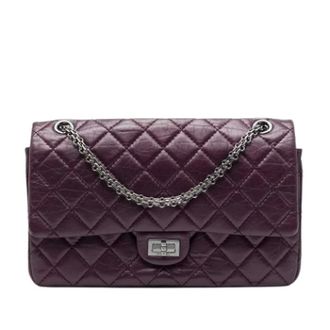 Chanel Pre-owned Reissue Schoudertas - Dames - Pre-owned - Paars - Maat: ONE Size Leer