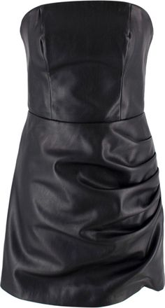 De La Vali Connie Faux Leather Mini Dress Size XS