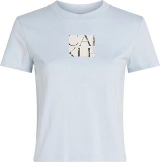 Calvin Klein Jeans Tops, Dames, Blauw, S, Tops