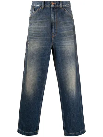 Diesel D-Franky straight-leg jeans - men - Cotton - 34/32 - Blue