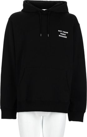 Dr&ocirc;le de Monsieur Relaxed Fit Graphic Text Cotton Hoodie