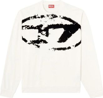 Diesel Stijlvolle Denim Jeans Collectie - Heren - Sweatshirts - Wit - 2XL - Denim - Hoodies & sweatvesten