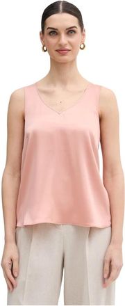 Mos Mosh MOS Mosh, Tops, Dames, Roze, M, Astrid V-hals Zijden Tanktop