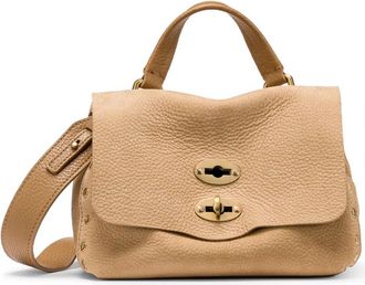 Zanellato Postina Jones Baby - Dames - Handtassen - Beige - ONE Size - Leer - Tassen