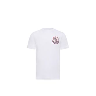 Moncler Moncler Logo Cotton T-shirt, Men, White, Size: 3xl