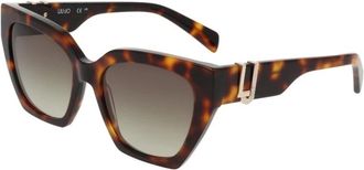 Liu Jo Authentieke Lj 814Sr 240 Bril - unisex - Zonnebrillen - Bruin - 55 MM - Accessoires