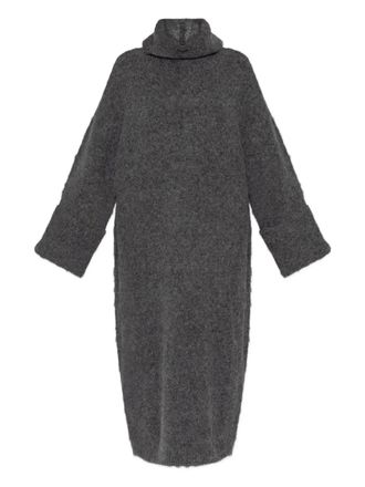 Entire studios Manhattan roll-neck midi dress - women - Alpaca/Acrylic/Nylon/Spandex/Elastane - XS/S - Grey