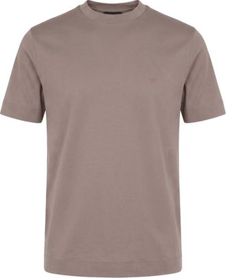 Emporio Armani Taupe Crew Neck T-Shirt