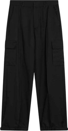 Off-white Wide-leg Cargo Trousers - male - Off White - Wide Trousers - Black - M - Trousers