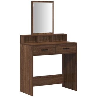 vidaXL Vidaxl - Dressing Table Brown Oak 79 x 41 x 140 cm Engineered wood