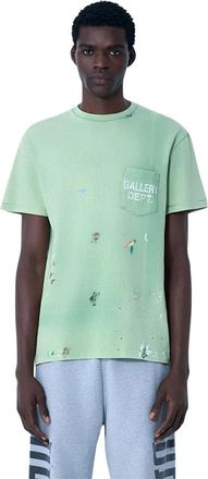 Gallery Dept. Logo Motif T-Shirt - Heren - T-shirts - Groen - XL - Katoen - Tops