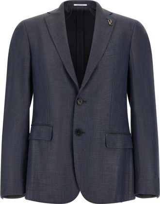 Pal Zileri Single-Breasted Blazer - Heren - Business blazers - Blauw - 2XL - Kostuums