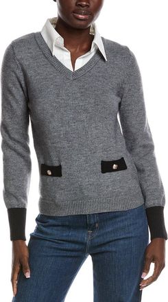 Nanette Lepore Twofer Collar Sweater