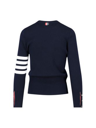 Thom Browne Womens Sweaters Blue Virgin Wool