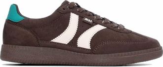Xti Womens Casual Suede Lace-Up Sneakers In Brown