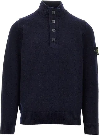 Stone Island Knitted sweater with Logo Badge Man XXL