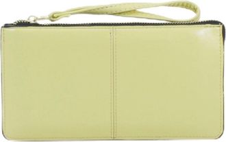 Generic Womens Wallet, Large Capacity Slim Phone Purse, Credit Card Holder Wallet with Multiple Card Slots Zipper Pocket (Light Yellow)