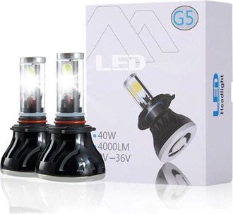 Trade Shop Trade Shop - Coppia Lampade Led Fari Ricambio Kit H4 6000k G5 4000 Lumen Kit Canbus 40w