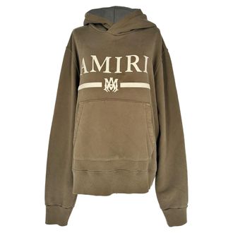Amiri Amiri Bar Hoodie in Brown Cotton