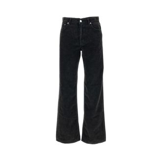 Haikure Wide Jeans - Dames - Loose Fit Jeans - Zwart - W25 - Katoen - Jeans