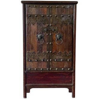 Wanderlust Deco Armario De Madera Marr&oacute;n 100x45x180