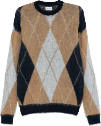 Family Fir$t Milano Luxe Mohair Gebreide Trui - Heren - Ronde hals truien - Veelkleurig - L - Truien & Vesten