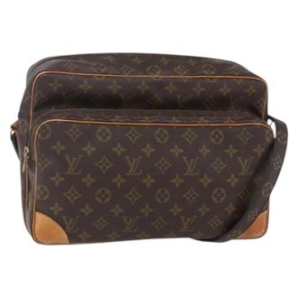 Louis Vuitton Pre-owned Cross Body Bags, female, Brown, Size: ONE SIZE Pre-owned Vintage Canvas Cross Body Bag