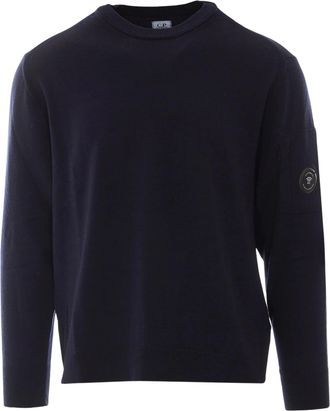 C.P. Company Black Lens Boxy Crewneck Sweater