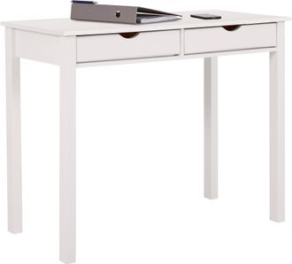 Inosign Schreibtisch »Gava« Kiefernholz, Griffmulden, unterschiedliche Farbvarianten, Breite 100cm