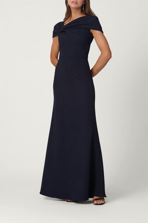 Shoshanna Midnight Stretch Crepe Carly Dress in Navy at Nordstrom, Size 14