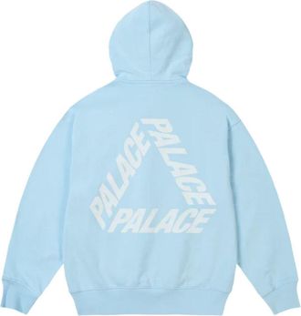 Palace Rubbed P3 Hoodie Skyline Blue P30CS261
