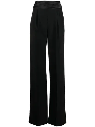 LaQuan Smith Pantalon met ritsdetail - Zwart