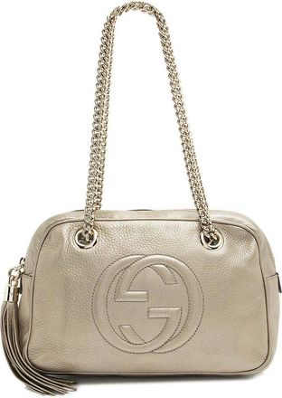 Gucci Metallic Leather Soho Chain Shoulder Bag (Authentic Pre-Loved)
