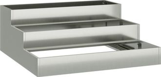 vidaXL Vidaxl - Maceta Para Jard&iacute;n Plateado 90 X 90 X 35 Cm Acero Galvanizado