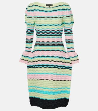 Susan Fang Abito midi a righe